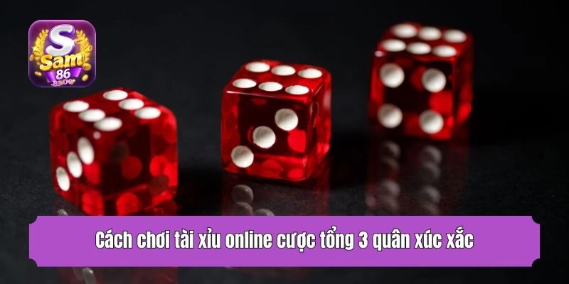 Cách chơi tài xỉu online cược tổng 3 quân xúc xắc
