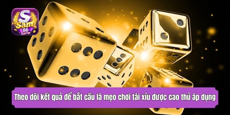 Theo dõi kết quả để bắt cầu là mẹo chơi tài xỉu được cao thủ áp dụng